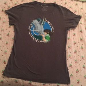 Gray Spirited Away Hot Topic Graphic Tee
